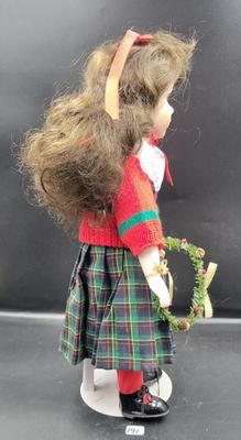Brinn's Christmas Girl Porcelain Doll