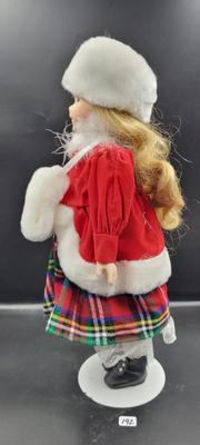 Brinn's Christmas Girl Porcelain Doll