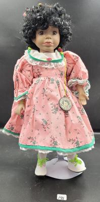 Brinn's Porcelain Doll With Certificate