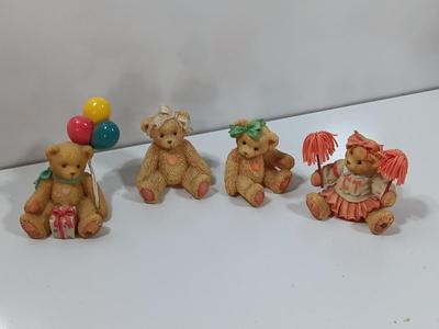 Four Collectible Cherished Teddies Teddy bears Birthday bear