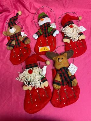 Set of 5 smaller stockings