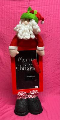 Santa with chalkboard