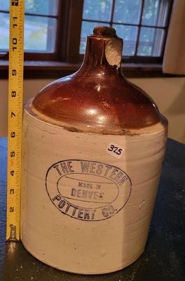 Antique Stoneware Whiskey Jug