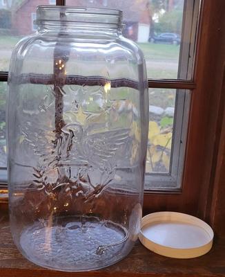 Large Masons Patent Jar with Lid
