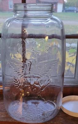 Large Masons Patent Jar with Lid