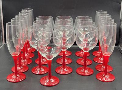 Red  Stemware Drinkware