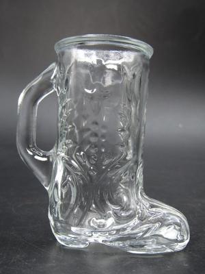 Vintage Libby Western Cowboy Boot Handled Liquor Shot Glass