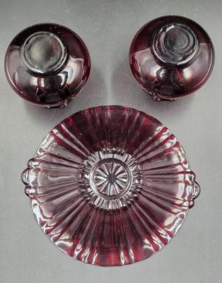 Anchor Hocking Ruby Red Glassware Lot