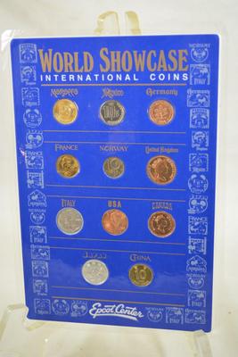 Epcot Center World Showcase International Coin Collection 8.75â€x6â€