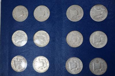 FRANKLIN HALVES 1948-1963  -THIRTY FIVE HALF DOLLARS