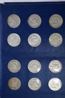 FRANKLIN HALVES 1948-1963  -THIRTY FIVE HALF DOLLARS