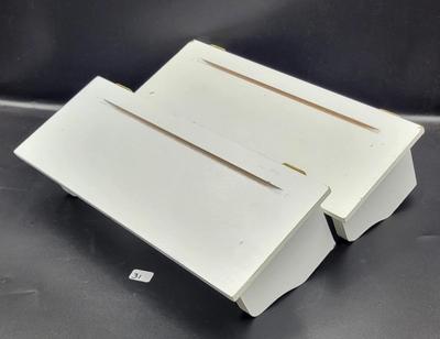 White Display Shelves