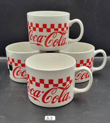 4 Pc CocaCola Mugs