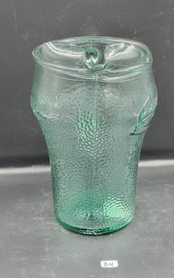 Green Glass CocaCola Pitcher