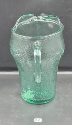 Green Glass CocaCola Pitcher