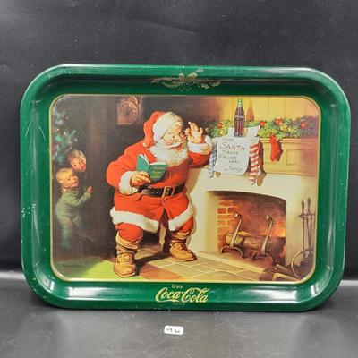 CocaCola Santa Collectors Tray