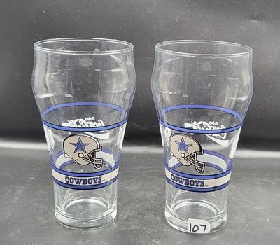Dallas Cowboys CocaCola Glasses