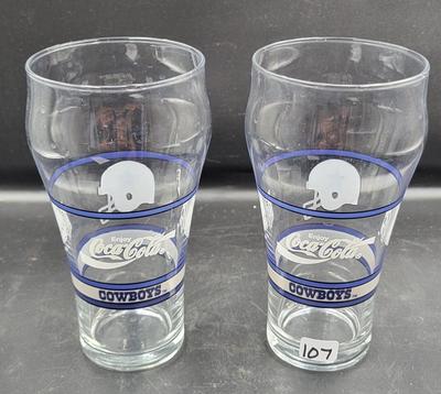 Dallas Cowboys CocaCola Glasses