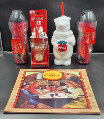CocaCola Calendar & Drinkware
