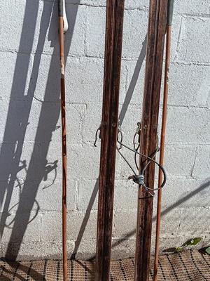 1960s Bonna 2400 Vintage Cross Country Skis Made In Norway