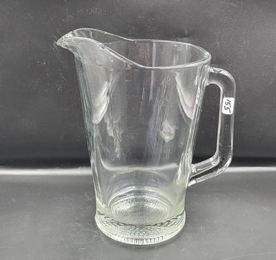 Heavy Glass Pitcher