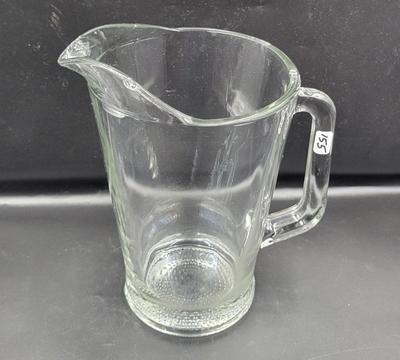Heavy Glass Pitcher
