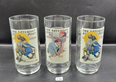 Saturday Evening Post Collectors Glasses