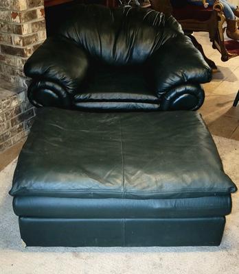 Green Chair and Ottoman #2