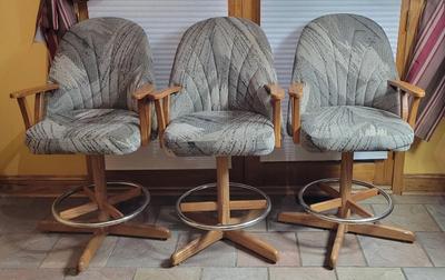 Lot of 3 Bar Chairs