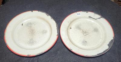 Vintage Enameled Plates