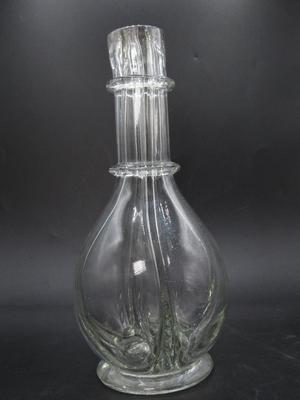 Vintage 4 Chamber Blown Glass Decanter Liquor Bar Bottle France Fait-Main 1920's