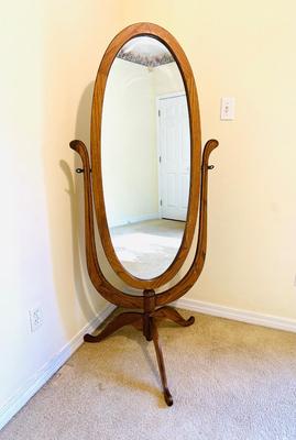 Cheval  Oval Floor Mirror