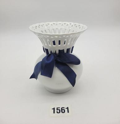 Vintage Lace Top Vase