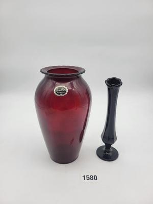Anchor Glass Royal Ruby Vase Bundle