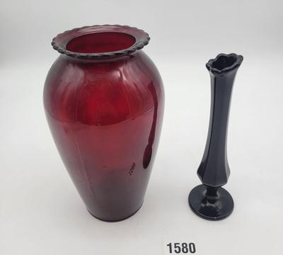 Anchor Glass Royal Ruby Vase Bundle