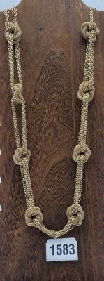 Gold Toned  knot Necklace