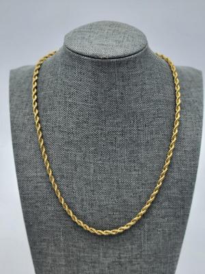Gold Toned Rope Necklace