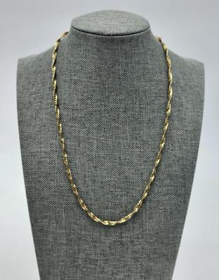 Gold Toned Rope Necklace