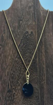 30" Gold Toned Medallion Necklace