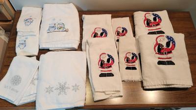 Holiday Linens Box Lot