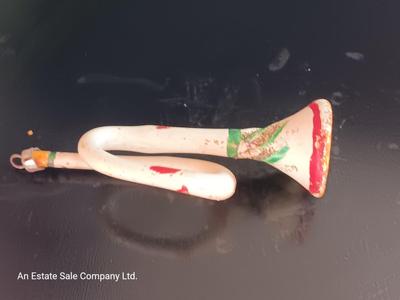 Antique Western Germany glass instrument ornament