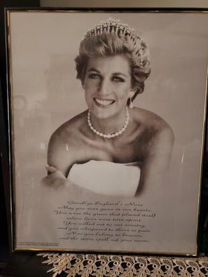 Poster Picture of  Princess Diane Framed