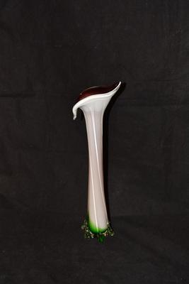 Vintage MURANO Venezia Calla Lily Vase 15.5x5