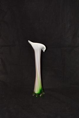 Vintage MURANO Venezia Calla Lily Vase 15.5x5