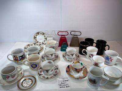 Christmas bells and tea cups