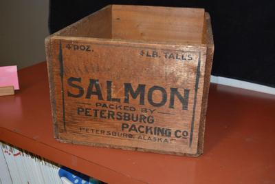Very Vintage Salmon Crate-Petersburg Alaska 20.5x13.5x9.5