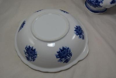 Vintage Canton Hand Painted Porcelain Pitcher & Basin 12.75x12