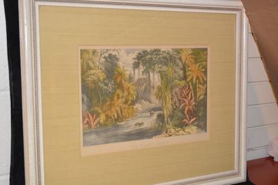 Currier & Ives â€œThe Sunny Southâ€ Framed Print 25.5x20.5