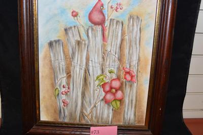 Original Framed Oil and Pencil on Canvas, Signed Yoder? 22x18
