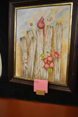 Original Framed Oil and Pencil on Canvas, Signed Yoder? 22x18